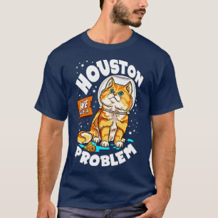 Camiseta Gracioso astronauta espacial Regalos a gatos hombr