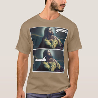 Camiseta Gracioso Ateo Religioso Jesús Orando Regalo