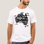 Camiseta Gracioso australiano<br><div class="desc">Funny camisetas australianos de T para cualquiera que esté planeando visitar Australia y todos los peligrosos crítters de Australia. Si buscas burlas de Aussie Tees para mostrar tu humor británico,  esto es para ti.</div>