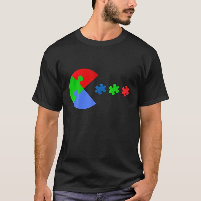 Camiseta Gracioso Autismo Conciencia Video Gamer Humor Chis (Anverso)