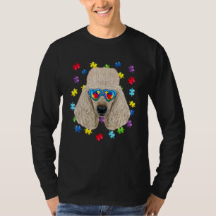 Camiseta Gracioso Autismo Poodle Perro Puzzle Gafas De Sol 