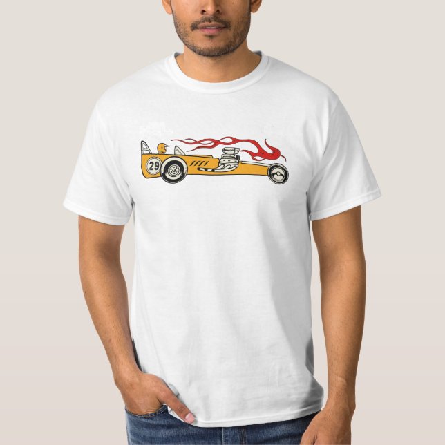 Camiseta Gracioso auto de arrastre retro (Anverso)