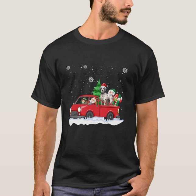 Camiseta Gracioso auto de Navidades de Santa Drin Gran Dane (Anverso)