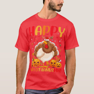Camiseta Gracioso Ave de Pollo Amante Feliz Pollo Hola Grac