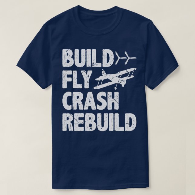 Camiseta Gracioso avión piloto RC volando (Diseño del anverso)