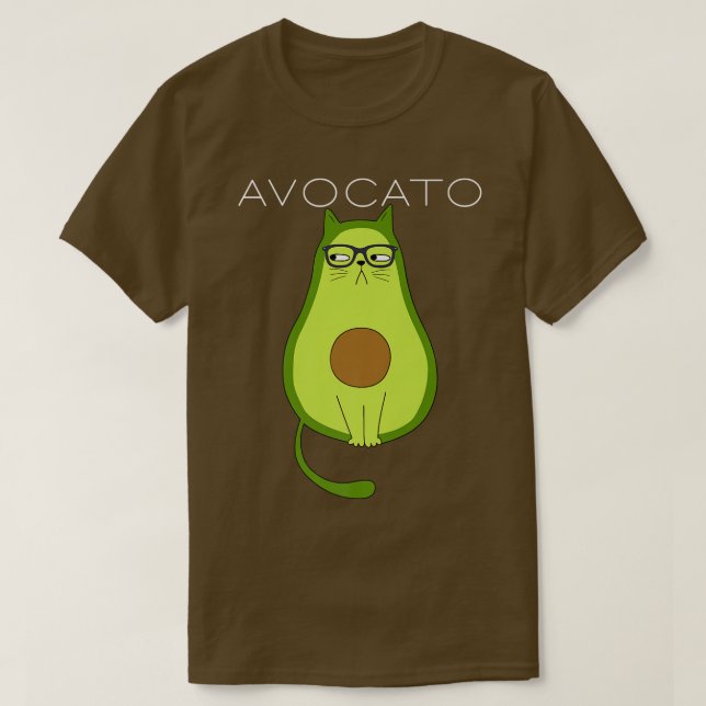Camiseta Gracioso Avogato Gato Aguacate Gato Gato Dones AVO (Diseño del anverso)