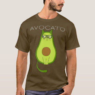 Camiseta Gracioso Avogato Gato Aguacate Gato Gato Dones AVO