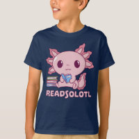 Gracioso axolotl lee libros bibliotecarios readsol