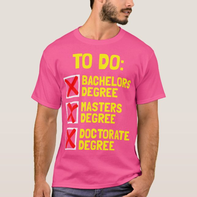 Camiseta Gracioso bachillerato de doctorado Dr. Phd (Anverso)