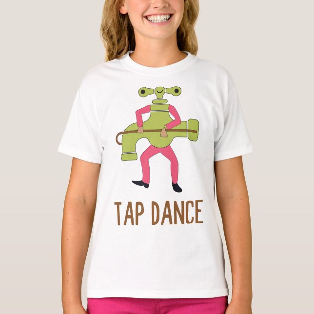 Camiseta Gracioso baile de tafetán bailarina de tafetán Chi (Anverso)