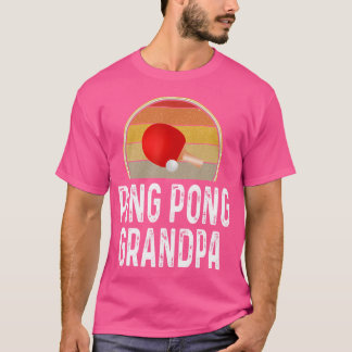 Camiseta Gracioso baile Ping Pong Grandpa Mesa Tennis Retro
