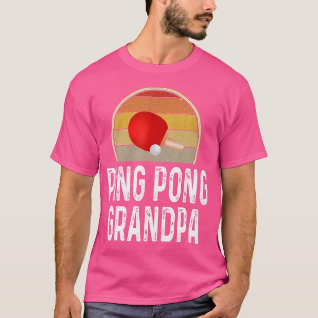 Camiseta Gracioso baile Ping Pong Grandpa Mesa Tennis Retro (Anverso)
