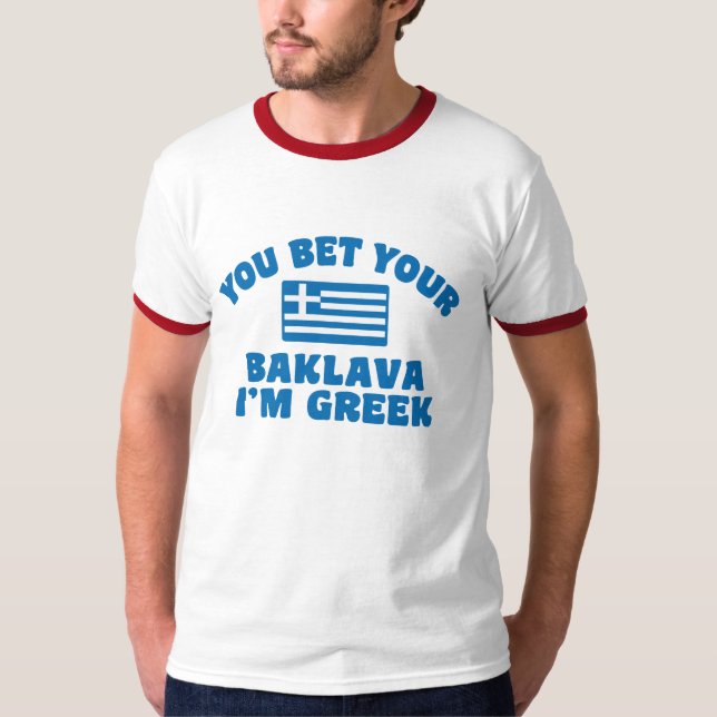 Camiseta Gracioso Baklava griego (Anverso)
