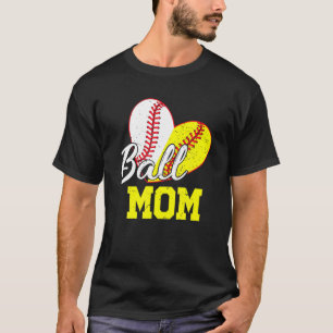 Camiseta Gracioso Ball Mom Sofball Béisbol Regalos De Béisb