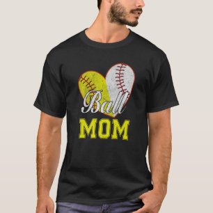 Camiseta Gracioso Ball Mom Sofball Béisbol Regalos De Béisb