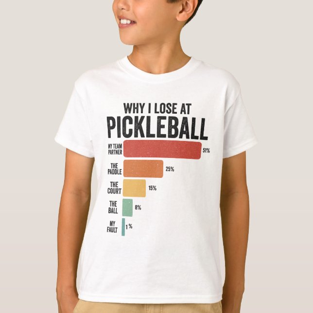 Camiseta Gracioso baloncesto Dink Sport Por Qué Pierdo El B (Anverso)
