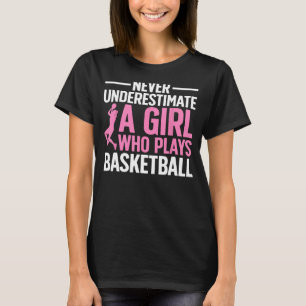 Camiseta Gracioso Baloncesto Para Chicas Jóvenes Baloncesto
