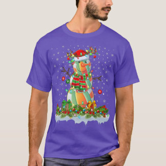 Camiseta Gracioso balonmano Snowman Xmas Luces Balonmano Cr