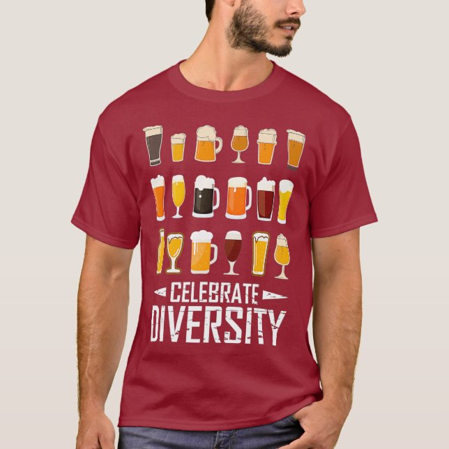 Camiseta Gracioso Bar Bebe Práctica Craft Beer Ale (Anverso)