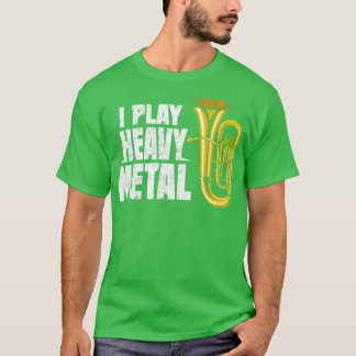 Camiseta Gracioso Baritone Euphonium Yo juego mucho Metaliz