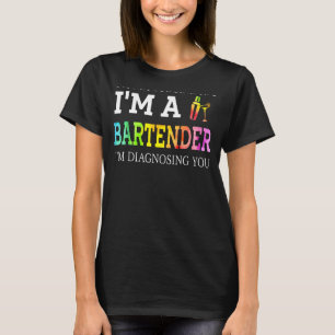 Camiseta Gracioso Bartender No Te Estoy Juzgando