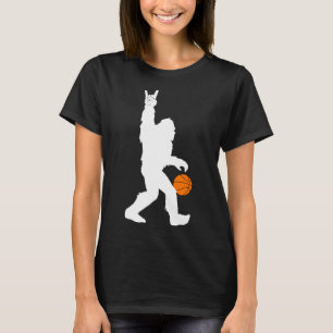Camiseta Gracioso Básquetbol Rock Bigfoot Rock En Hoops Bas