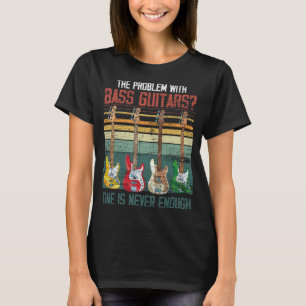 Camiseta Gracioso Bass Guitar Player Gift Instrumento music