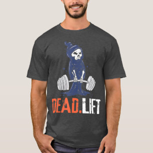 Camiseta Gracioso Bastón De Levantamiento Muerto I Fitness 