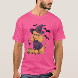 Camiseta Gracioso Bat de calabaza Cstume de bruja Perro de