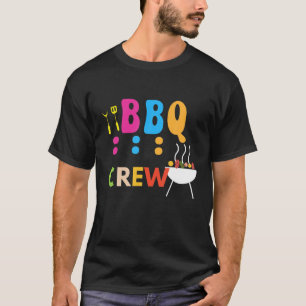 Camiseta Gracioso BBQ Crew Grill Summer, Chef Cook Squad, K