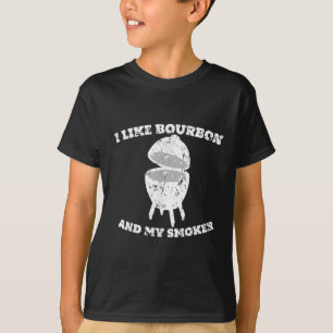 Camiseta Gracioso Bbq Tee Me Gusta Bourbon Y Mi Regalo De F