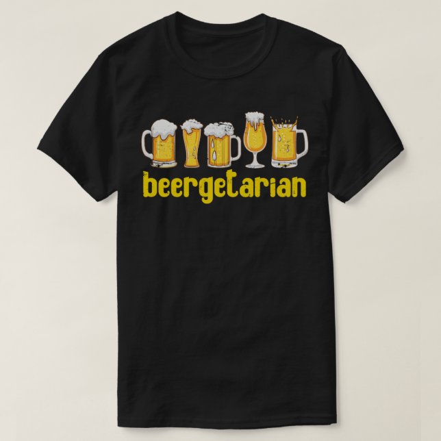 Camiseta Gracioso Beer Lover Gift Beergetarian Craft Beeret (Diseño del anverso)