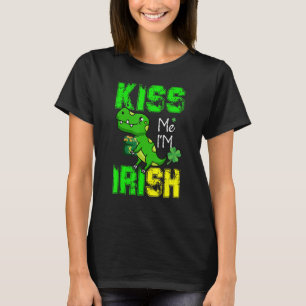 Camiseta Gracioso besarme soy irlandés St Patrick's Day Cut