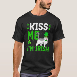 Camiseta Gracioso beso me soy el escocés irlandés felino St