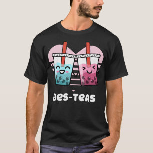 Camiseta Gracioso Bestis Bubble Tea Gift Pun Bes-Teas Cute