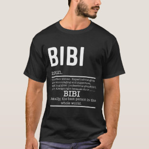 Camiseta Gracioso Bibi Definition Abuela Madre Día Regalos 
