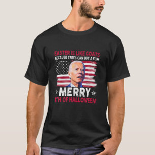 Camiseta Gracioso Biden Dazed Merry 4 de Julio Feliz Hallow