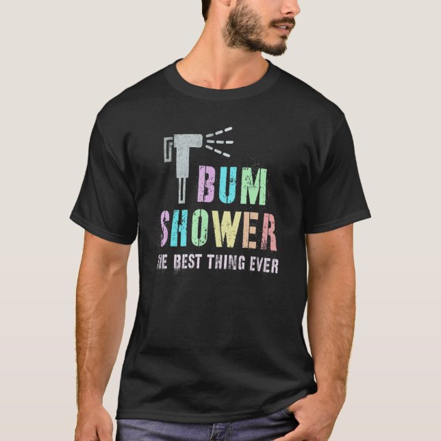 Camiseta Gracioso Bidet Bidet Agua para pulverización de ba (Anverso)