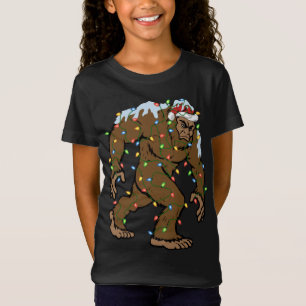 Camiseta Gracioso Bigfoot Xmas Gift Santa Hat Bigfoot Chris