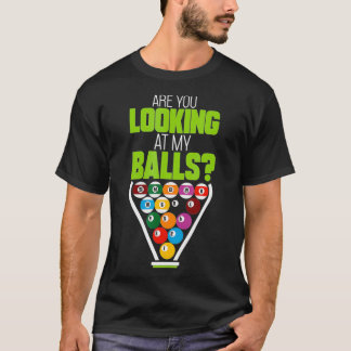 Camiseta Gracioso billete de billar para hombres sueltos