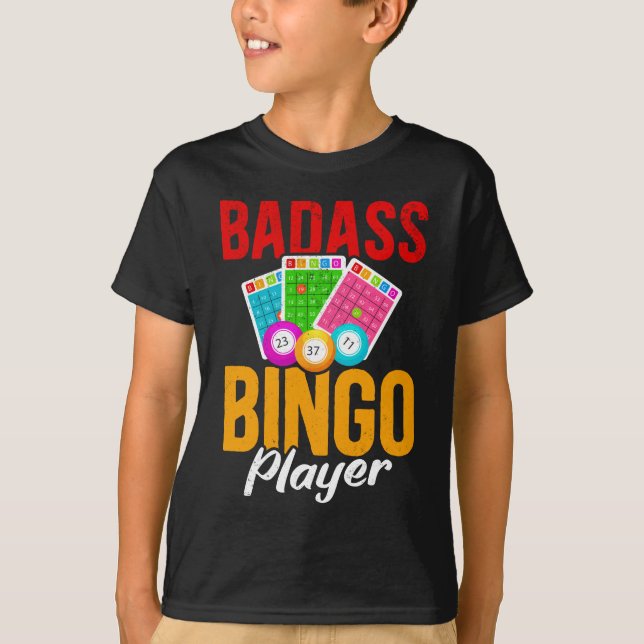 Camiseta Gracioso Bingo Balls Sarcástico Bingo Jugador (Anverso)