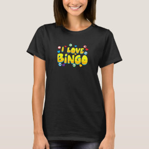 Camiseta Gracioso Bingo Balls Shirt - Amo Bingo Tee Lucky