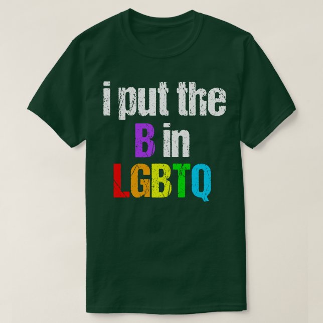 Camiseta Gracioso Bisexual LGBTQ (Diseño del anverso)