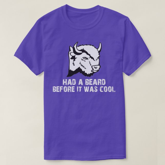Camiseta Gracioso Bison Shirt Buffalo Shirt Funny Beard Shi (Diseño del anverso)