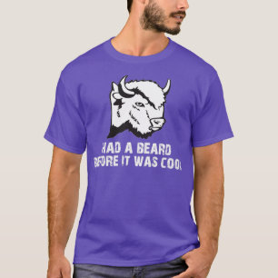 Camiseta Gracioso Bison Shirt Buffalo Shirt Funny Beard Shi