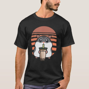 Camiseta Gracioso Boba Tea Hamster Bubble Tea Fanatic Cute 