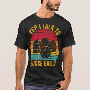 Camiseta Gracioso Bocce Ball Retro Si Hablo Con Bocas