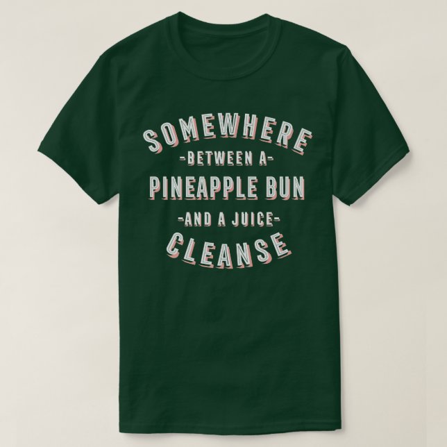 Camiseta Gracioso bollo de piña y un bollo dulce de limpiez (Diseño del anverso)