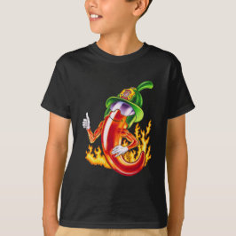 Camiseta Gracioso Bombero Chili En Fuego Da Muñecas