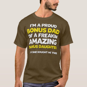 Camiseta Gracioso Bono para papá Padre Día Regalo Hija Step